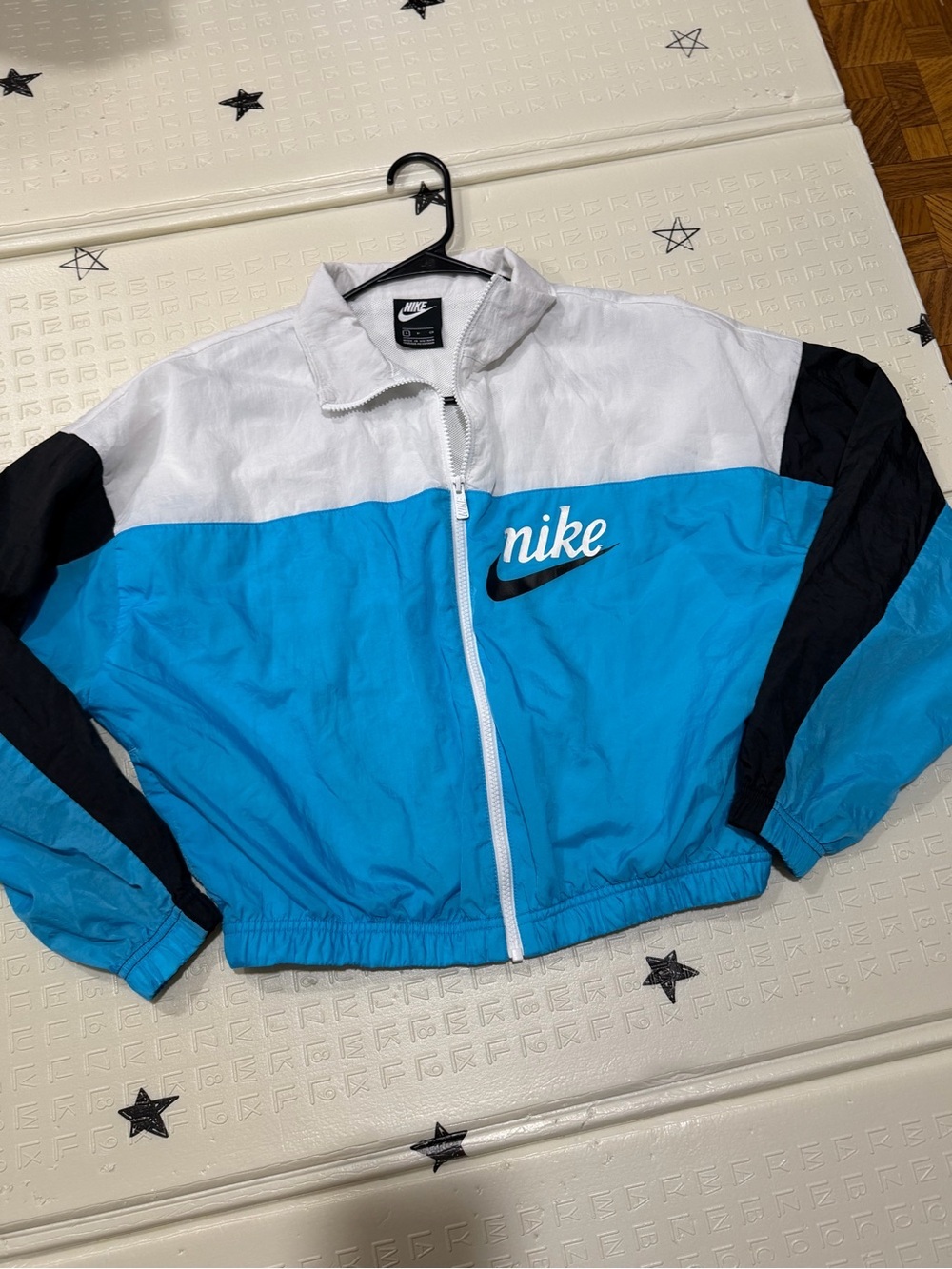 Nike White Lightweight Windbreaker Jacket vintage style